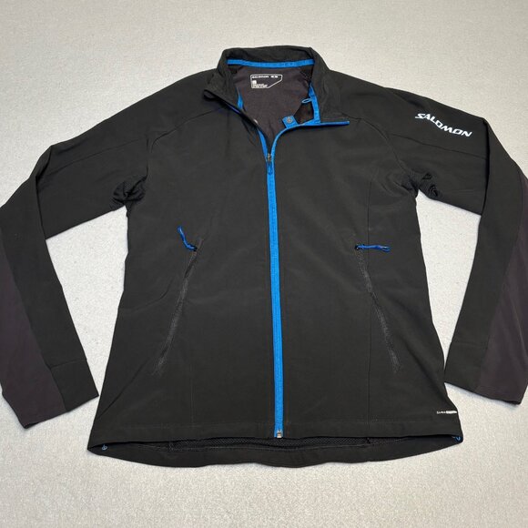 Salomon ClimaWind Full Zip-Up Long Sleeve Jacket (Black) Women's Size Large - Picture 3 of 10